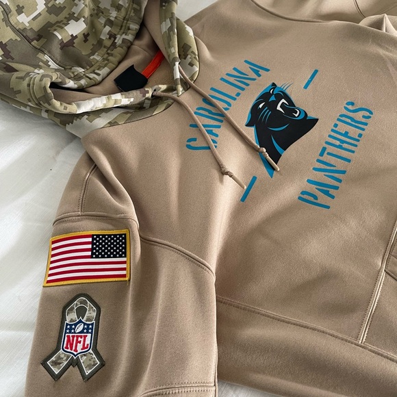 Carolina Panthers Nike Dri-Fit Salute to Service hoodie (medium) - Picture 3 of 4